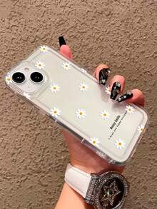 Gänseblümchen-Muster Handyhülle kompatibel mit iPhone 13 15 16 17pro 17 14 17 17pro Max & kompatibel mit Samsung Galaxy/A54 A14 A15 S23 S24 S24ultra S25 A07 A17 S26 A57 - Verschiedenfarbig - Übersicht 4