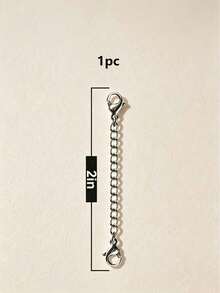 1~10Pcs Stainless Steel Extender,High Quality Workmanship - Hypoallergenic, Extender For Necklaces, Bracelets And All Kinds Of DIY Jewelry Making - Double-ended Extension Chain - View 18