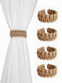 2/1pc | Fine Woven Wear-Resistant Craftsmanship - Curtain Tieback Decorative Rope Set For Bedroom Living Room Home Window Curtains - Multicolor - View 7