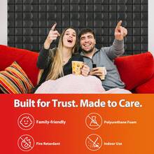 TOUO Acoustic Foam Panels 6-24 Pcs Mushroom 8 Color Sound Proof Foam Panles Studio Soundproofing Noise Cancelling Dance For Room - Mushroom - View 6