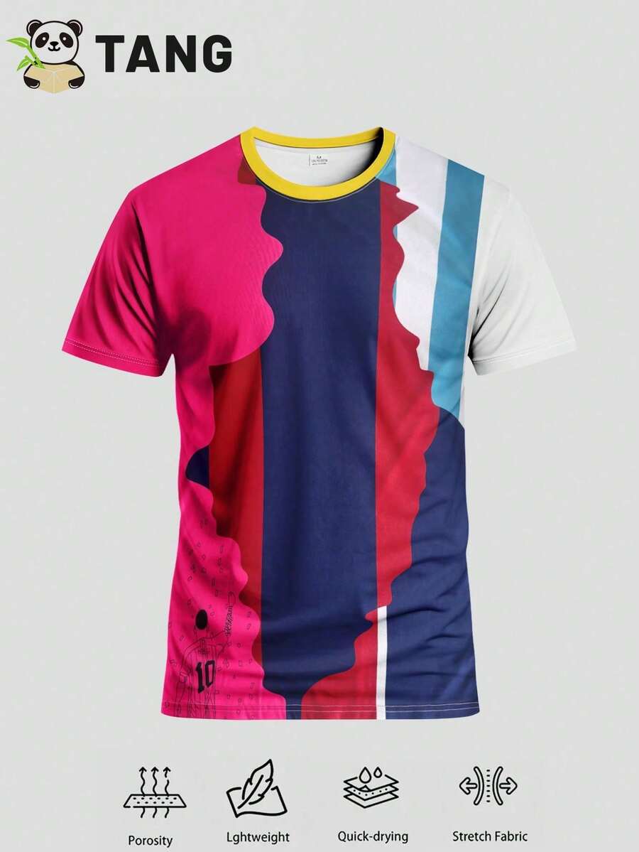 Men's Mexican Style Soccer Jerseys And Comfortable Crew Neck Sports Shirts, Ideal For Matches, Soccer Training And Everyday Casual Wear - 白色 - 查看 1