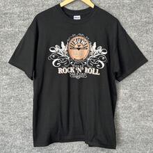 قميص Sun Records للرجال مقاس كبير أسود للجنسين روكابيلي ممفيس موسيقى روك أند رول - الأسود - مشاهدة 1