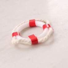 Miniature Hawaiian-Style Lifebuoy Accessory; Made Of Water-Resistant Material With A Base For Stable Placement. Ideal For DIY Miniature Crafting, Aquarium And Fish Tank Landscaping, Dollhouses, Micro-Landscape Dioramas, And Doll Scene Setups. - Multicolor - View 8