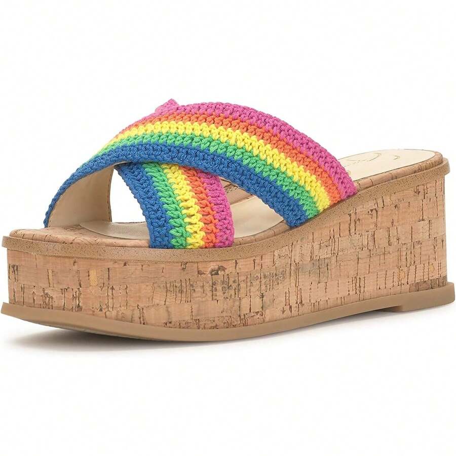 Jessica Simpson Womens Ediza Platform Sandal - Multi - View 1