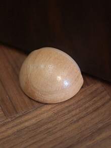 Round Creative Design Silent Wooden Door Stopper - For Safety And Home Decor, Birthday/Graduation Gift - Multicolor - View 13