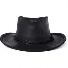 Sombrero de cuero Minnetonka para hombre, modelo Outback - Bronceado - Ver 3