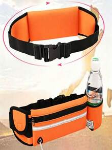 1 pièce Sac de course léger, sac de taille fin et imperméable, ceinture de taille réglable unisexe, avec porte-bouteille d'eau, convient pour la course en plein air, le cyclisme, la randonnée, le trekking et les voyages, s'adapte à tous les smartphones - Multicolore - Voir 13