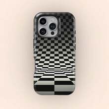 Funda para teléfono compatible con MagSafe con diseño de tablero de ajedrez: Diseño ultra delgado para iPhone, HONOR, , OPPO - Multicolor - Ver 1