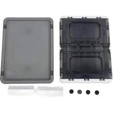 Caja de Almacenamiento Aramox, Contenedor Transparente de Gran Capacidad con Puertas Laterales y Ruedas, para Almacenamiento de Ropa, Mantas y Equipaje en Hogar u Oficina (3 puertas 55L) - Tiene - Ver 6