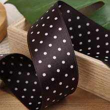 Double-Sided Printed Polka Dot Shiny Satin Ribbon DIY Bow Hair Accessories Clothing Shoes Hats Gift Box Flower Decoration Ribbon - Multicolor - View 26