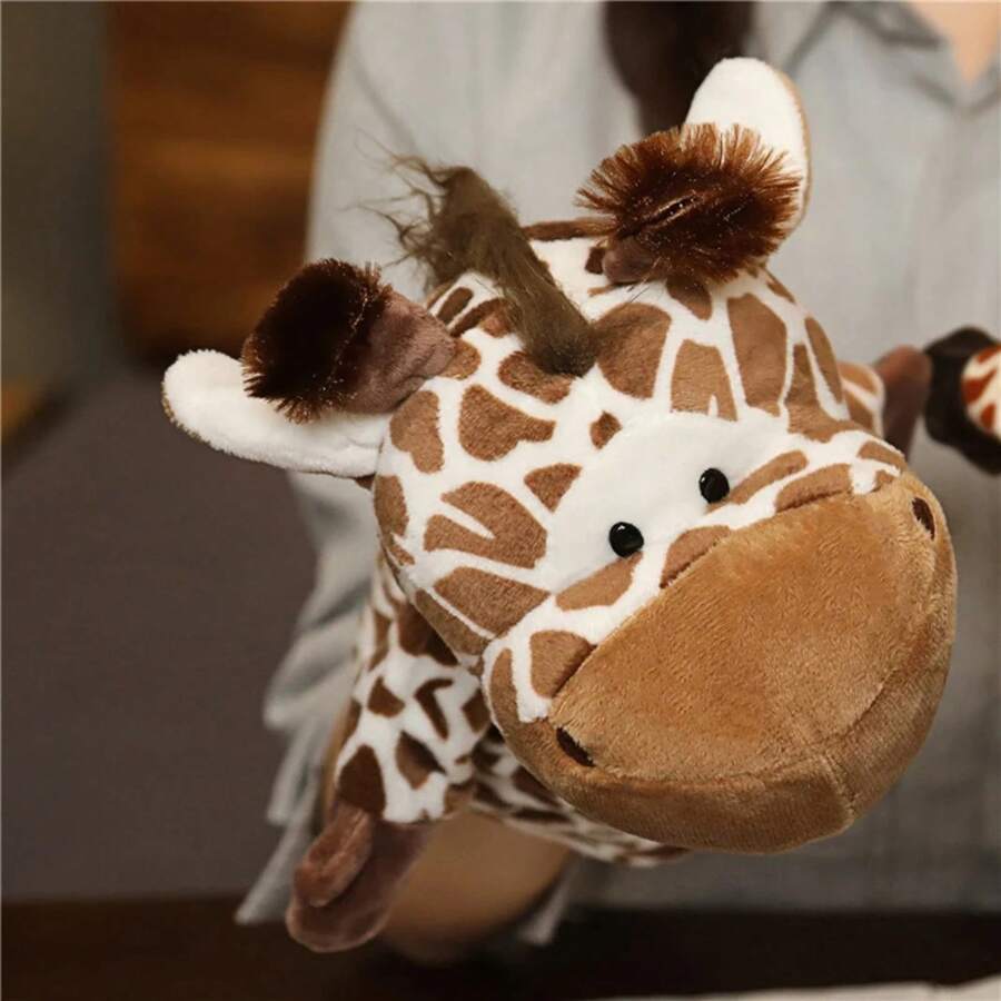 Marioneta de mano de peluche para niños, personaje de dibujos animados, juguete interactivo para padres e hijos, pequeño regalo para fiestas familiares. - Nuevos ciervos - Ver 1