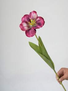 1PC Luxury Style Artificial Tulip Flower, Plastic Faux Flower For Home Living Room Dining Table Decoration, Artificial Flower Arrangement - Multicolor - View 9