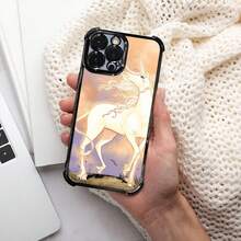 Funda para Teléfono - Una funda para teléfono con temática de dibujos animados, con un acabado de galvanoplastia, diseñada para protección con amortiguación mejorada y resistencia a impactos, compatible con iPhone 17, 16, 15, 14 y 13 Pro Max. - Negro - Ver 8