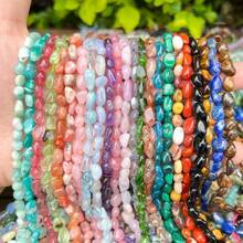 Natural Crystal Pebble Nugget Beads,Loose Beads For Jewelry Making_Necklace_bracelets_diy Gemstone Freeform Chip Nugget Beaded - Multicolor - View 1