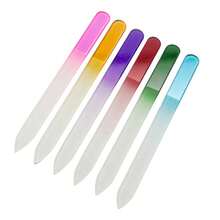 1/6pcs Frosted Glass Nail File - Double-Sided Odorless Repair Tool, Suitable For Natural And Acrylic Nails, Gentle Care, Ergonomic Design, Smooth Grinding Surface, Daily Beauty Tool, Professional Nail Artist - Multicolor - View 19