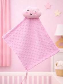 Baby Blanket With Plush Animals For Children And Babies, For Sleeping Or Going For Walks. - 粉紅色的雲朵 - 查看 4