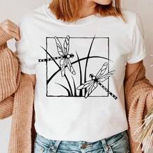Women's Short Sleeve Creative Geometric Print Round Neck T-Shirt Harajuku Tops - Black - View 9