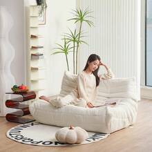 N&V - Sofá de Dos plazas con Chimenea, de Mediados de Siglo, sin Brazos, Suave de Pana de Primera Calidad, Silla de sofá de Espuma para Sala de Estar, recámara y Oficina, Gris Puerto - Cinco - Ver 5