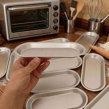 5/10pcs French Hot Dog Bread Mold - Open Long Tray, Hard Anodized Aluminum Durable, Non-Stick Easy Release, French Bread Mold, Perfect For Pita Bread, Ideal For Christmas, Eid, Ramadan, Halloween, Mother's Day And Daily Baking - Baking Tray - View 6