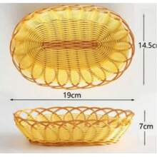 Cesta para aperitivos de 19 x 14,5 x 7 cm - Naranja - Ver 5