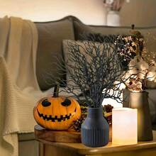 20pcs Halloween Artificial Black Dried Branches | Multi-Functional Faux Plant Stems, Suitable For Home And Garden Decoration | Compatible With Halloween, Christmas, Easter, Valentine's Day, Mother's Day, Thanksgiving And Other Year-Round Holiday Celebrations And Party Scenes - A - View 2