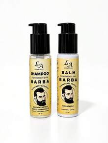 Shampoo & Balm Para Barba - Alinhamento Dos Fios - Mentol, D'Pantenol, Babosa. - Shampoo & Balm - Visão 12