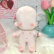 DIY Embroidered Blank Toy, Unembroidered Cotton Doll, Plush Dress, Blank Cotton Plush Toy, Cute DIY Idoll Doll, Gift For Girl - G 型 - 查看 7