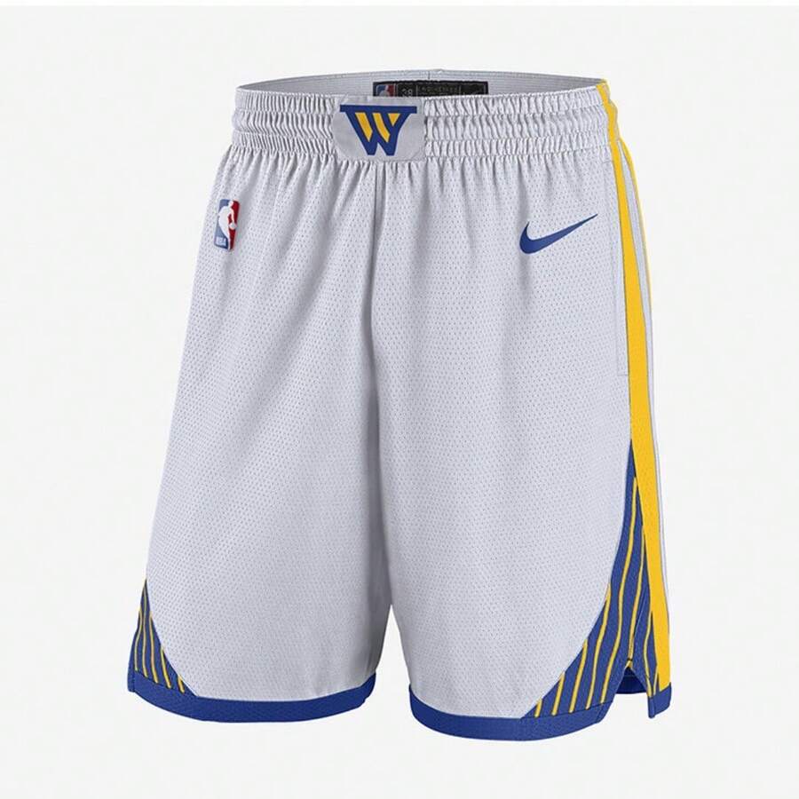 Nike Golden State Warriors Men's Lightweight Comfortable Casual Sports Shorts FQ4108-100 - White - View 1
