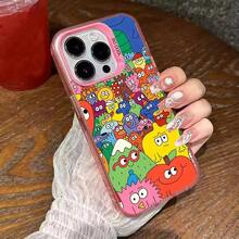 Funda para teléfono con diseño de manzana y limón de dibujos animados, adecuada para iPhone 17 Air 16 15 14 13 12 11 Pro Max Plus, funda protectora completa plateada a prueba de golpes. - z4 - Ver 10