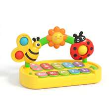 Mainan Keyboard Piano Musik Serangga, Mainan Edukatif Interaktif dengan Suara Hewan, Tekan, Musik, dan Empat Mode Lainnya (Baterai Tidak Termasuk) - MultiWarna - View 9