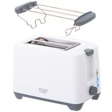 ADLER AD 3216 2-Slice Toaster 1000W, Electric Bread Toaster With 7 Browning Levels, Defrost, Reheat And Stop Functions, Bun Warmer Rack, Automatic Toast Ejection, Cool-Touch Housing, Removable Crumb Tray, Anti-Slip Feet And Cord Storage - EU E Type Plug(220-240V) - View 3