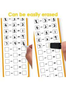 1 Set/2 Sets Multiplication Learning Cards, Division Training Cards, Cognitive Math Cards, Erasable Practice Cards, Reusable Flashcards, Student Learning Cards, 1-12 Addition, Subtraction, Multiplication, Division Practice Cards, Teacher Teaching Tools, Christmas Gift Back To School - Multicolor - View 3
