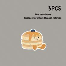 Stiker Bertema Pancake yang Menggemaskan, Untuk Digunakan di Mobil, Laptop, dan Botol Minum, Sempurna untuk Dekorasi Makanan Kawaii dan Perlengkapan Sekolah - Film Bintang - View 9