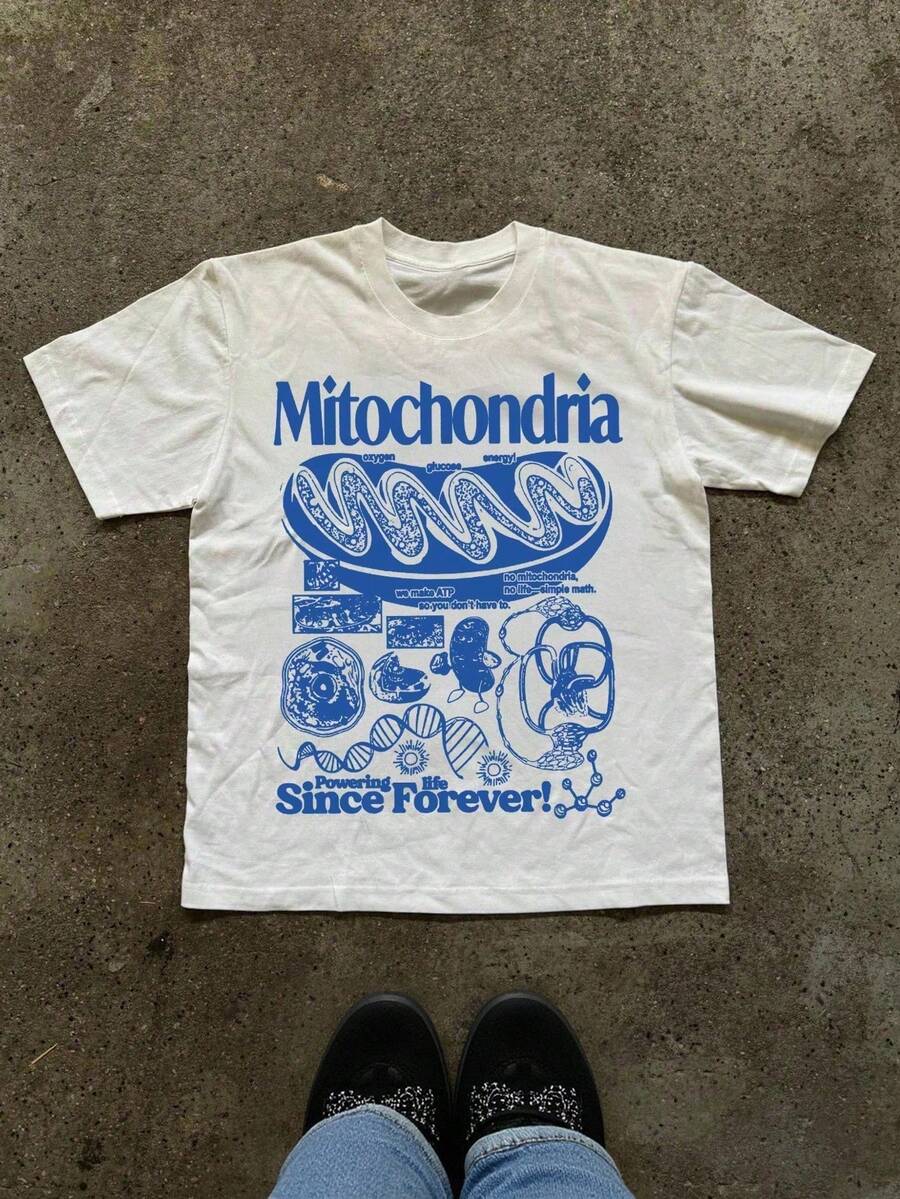 T-shirt unisex in 100% cotone stile Y2K, manica corta, vestibilità ampia, con stampa a lettere, girocollo, abbigliamento estivo. - Bianco - Visualizzare 1