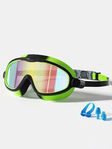 1 Set de Gafas de Natación para Niños, Adecuadas para 8-16 Años, Visión de Ángulo Amplio de 180°, Protección UV, Anti-Empañamiento, Regreso a la Escuela, Primer Día de Escuela - Multicolor - Ver 3