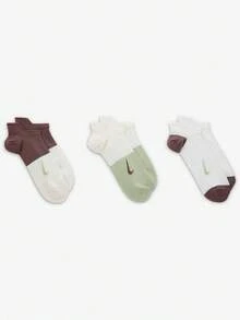 Nike Genuine New Women's Training Knit Low-Cut Sports Socks 3-Pack CV2964-921 - CV2964-921 - View 3