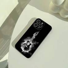 Funda para teléfono con diseño de guitarra eléctrica, adecuada para iPhone 17 16 15 14 13 12 11 Pro Max, funda suave negra, ligera y práctica. - sandía1 - Ver 3