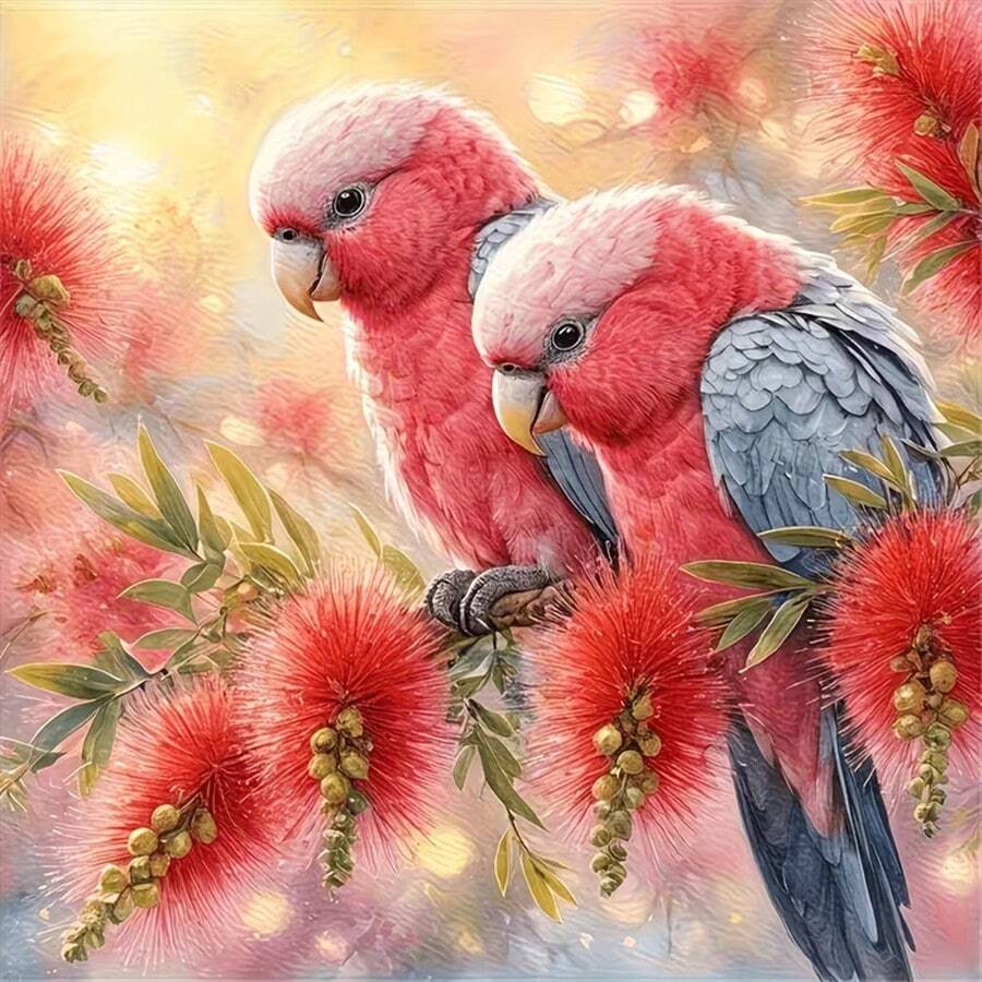 Bird 1pc Diamond Painting Kit, Round Diamond Beads DIY Full Drill Art And Craft, Suitable For Home Wall Decor Gift - round diamond - View 1
