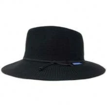Wallaroo Hat Company Victoria Fedora para Mujer, protección UV UPF 50+, Borde Ancho, tamaño Mediano, Plegable y Ajustable - Gamuza - Ver 2
