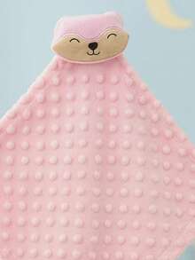Baby Blanket With Plush Animals For Children And Babies, For Sleeping Or Going For Walks. - 粉紅狐狸 - 查看 2