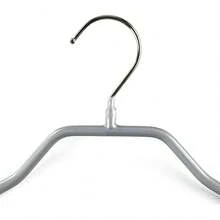 MAWA Reston Lloyd, Percha de Acero para Ropa con Recubrimiento Antideslizante, Modelo 42/LS, Paquete de 60, Plateado - Pago - Ver 3