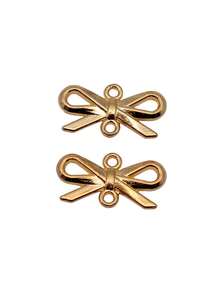40pcs 16x8mm Bow-Knot Connector Charms For DIY Bracelet Making Necklace Making Jewelry Making Handmade Craft Findings - Bow Tie Connector - View 6
