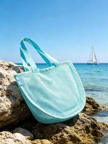 1pc Shell Mesh Bag, Beach Bag, Shell Mesh Storage Bag, Shell Tote Bag, Ideal For Collecting Shells, Beach Toys And Swimming Gear, Essential For Travel, Camping, Beach, Summer, Home Decor, Home Supplies, Family Essentials, Gift For Women, Gift For Men, Gift For Mother, Gift For Father, Gift For Grandfather, Gift For Grandmother - High-quality Storage Bags - View 4