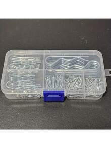 130pcs Cotter Pin Set, Includes Multiple Sizes Of Heavy Duty R-Type Clips, 6 Sizes Available, Suitable For Fixing Trailers, Lawn Mowers, Trucks, Etc., Father's Day Gift - Multiple Styles - View 4