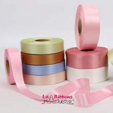 Double-Sided Pink Ribbon, Pink Satin Handmade Woven Ribbon, Suitable For Gift Wrapping, Bouquet, Wedding Party Decoration, Party Decoration, Graduation Gift Accessories, Large Ribbon For Package Wrapping - Multicolor - View 5