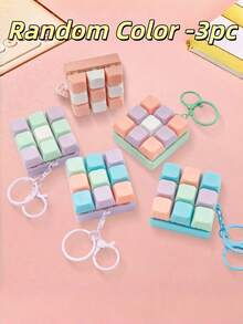 1/3pcs Finger Pressure Sensing Keychain Toy, Stress Relief Fidget Toy, Hobby Collection Party Supplies, Random Color - Regular Model - View 9