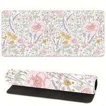 1pc Cute Floral Desk Mat Pink Flowers Plant Mouse Pad XXL Large Extended Gaming Mousepad Women - Mouse Pad - View 14