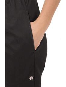 Chef Works Pantalones de Chef Holgados Esenciales Pantalones de Cocinero para Mujer - Negro - Ver 5