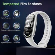 Band 10 Screen Protector 3pcs/Pack + Scraper, Compatible With Xiaomi Band 10 3D Curved Composite Material Full Coverage Soft Film (Non-Glass), Band Watch Film, Anti-Drop, Wear-Resistant, Anti-Scratch, Holiday Gift, High Definition Transparent Composite Soft Film Protects Watch Screen, Easy To Install. - 3pack for MI Band10 - View 9