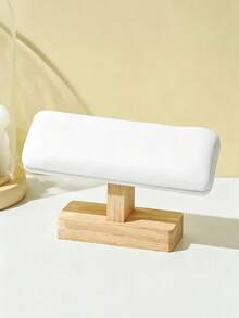 1pc/2pcs Wooden Single-Layer Bracelet Storage Rack, Headband, Necklace, Watch Bracelet Display Stand, Jewelry Headband Display Prop, Decorative Display Rack, Suitable For Retail Display, Trade Exhibition And Personal Collection Storage, Watch Bracelet Display Rack, Bracelet Rack, Countertop Jewelry Display Prop - Log Flat Single Layer Bracelet Stand - View 7